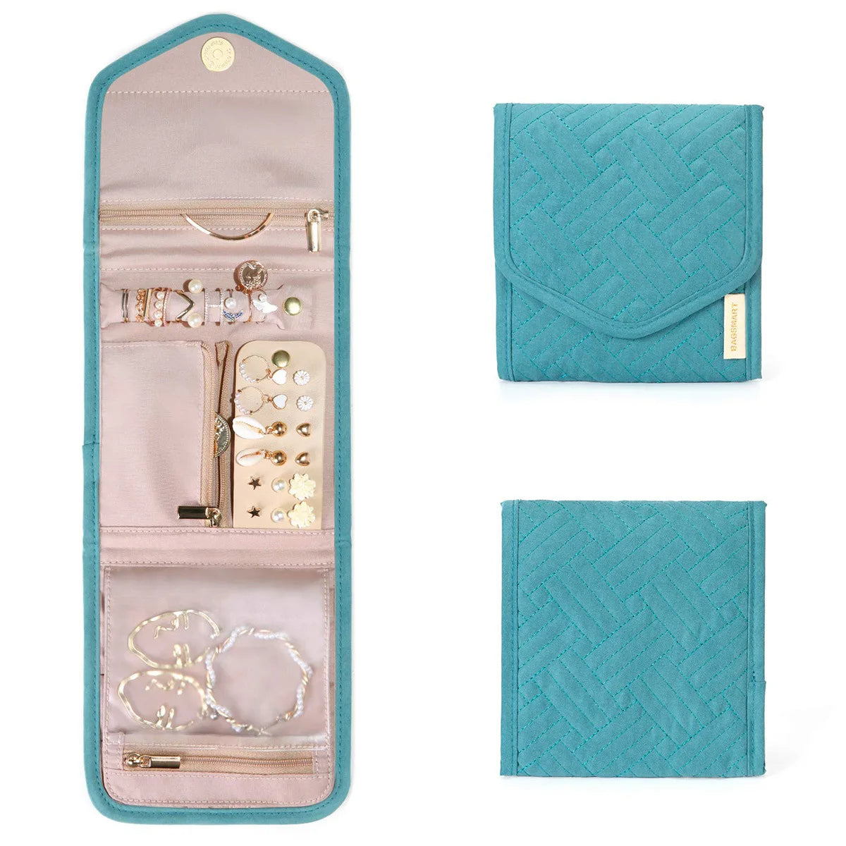 Anyhouz Jewelry Storage Foldable Case Blue XS Portable