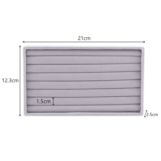 Anyhouz Jewelry Storage Grey Design G Display Tray Drawer Storage