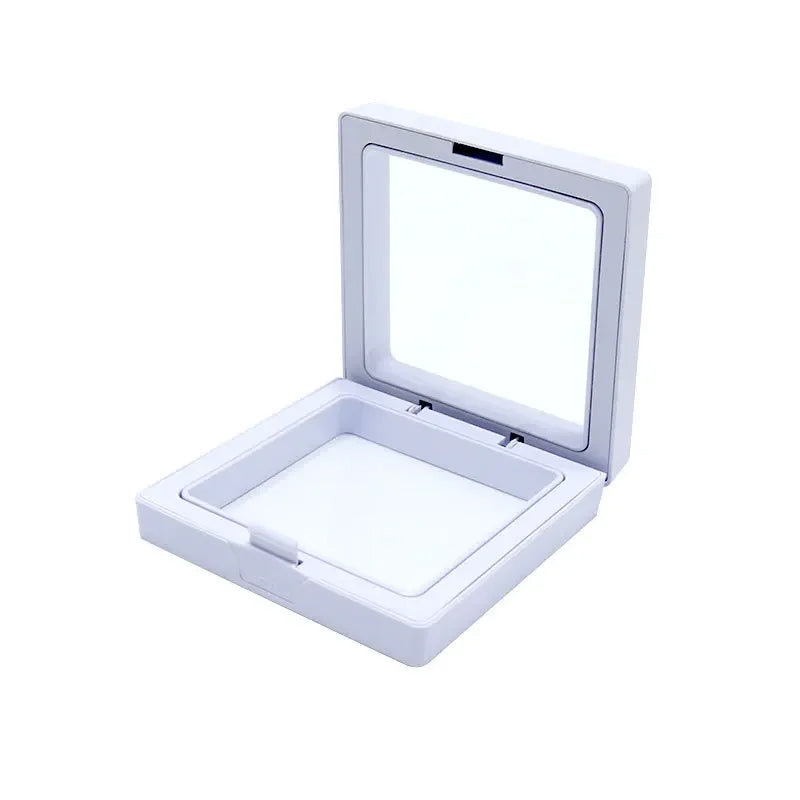 Anyhouz Jewelry Storage 10PCS White Set 3D Floating Display Case Stands 11x11cm