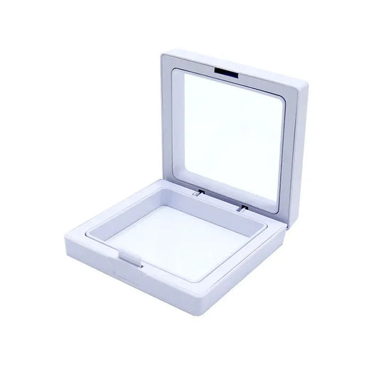 Anyhouz Jewelry Storage 10PCS White Set 3D Floating Display Case Stands 11x11cm