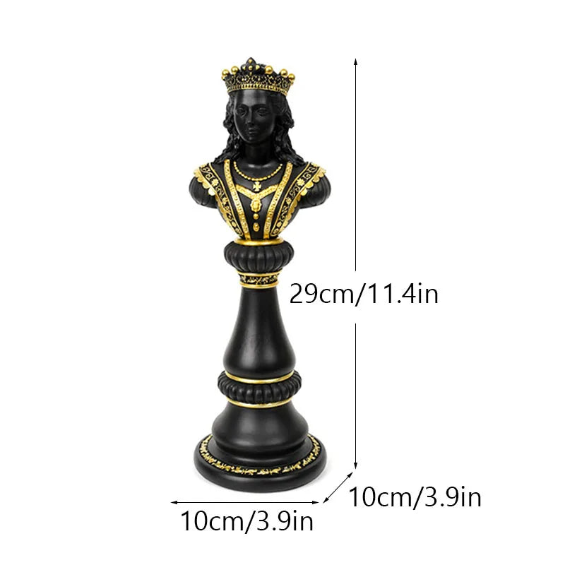 Anyhouz Home Figurine Chess Piece New Queen Resin