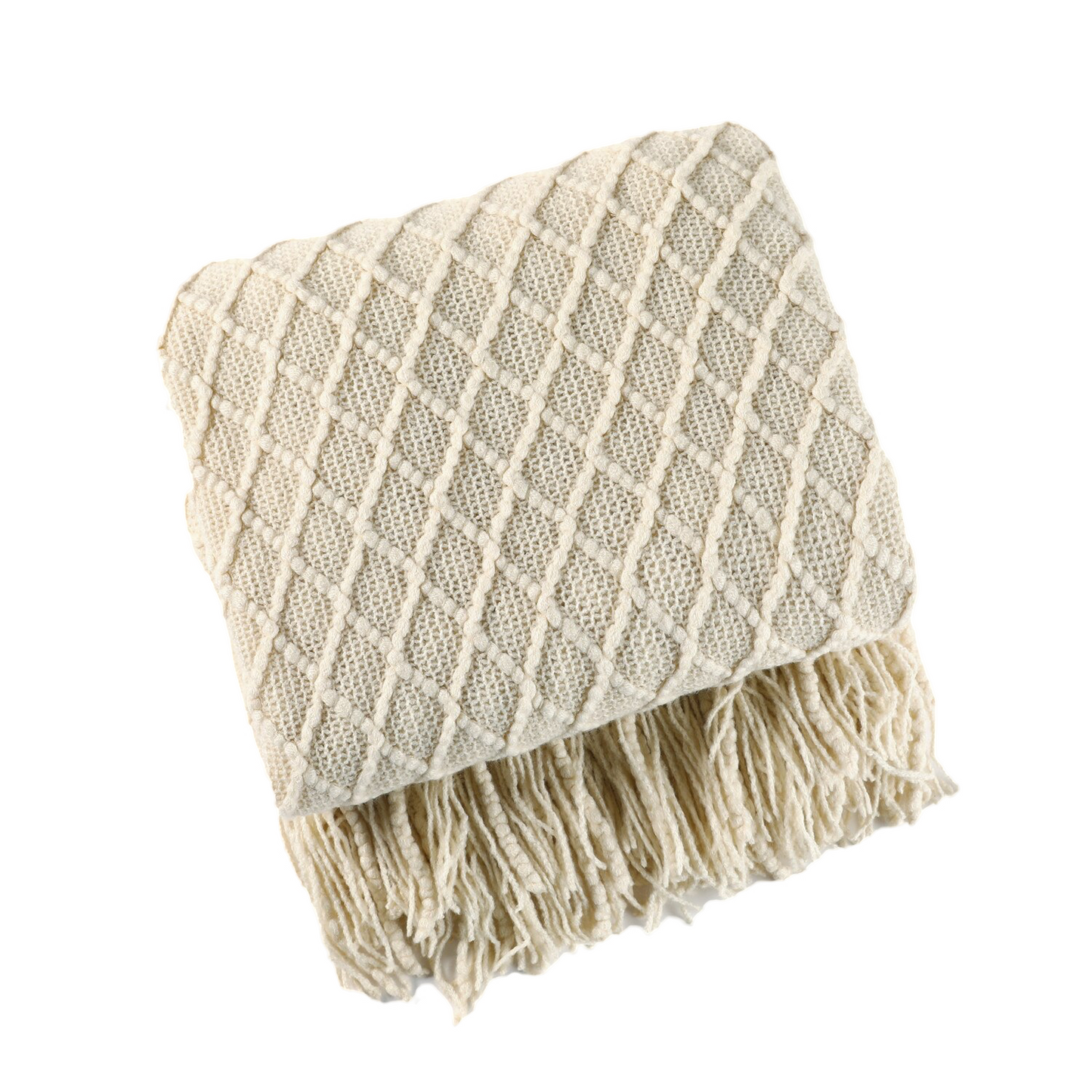 Anyhouz Throw Blanket Beige Cashmere Slipcover 127*172cm