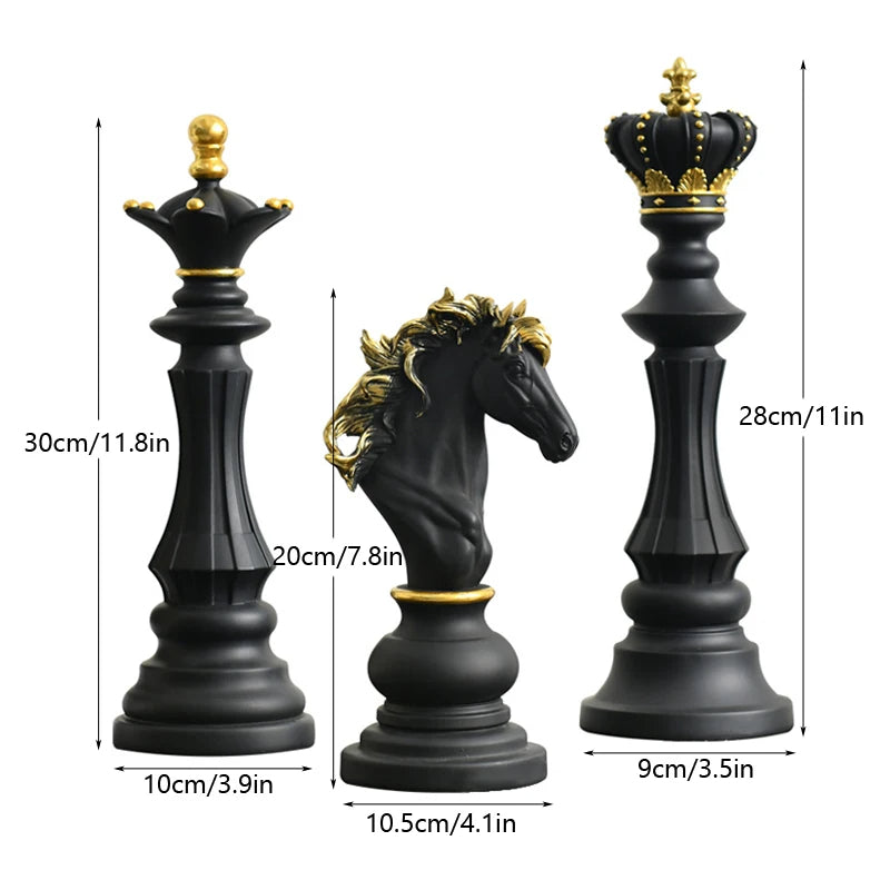 Anyhouz Home Figurine Chess Piece New Queen Resin