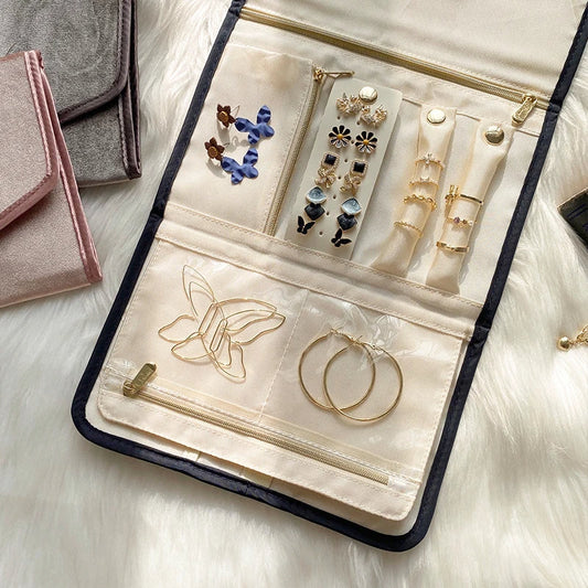 Anyhouz Jewelry Storage Foldable Case Blue XS Portable