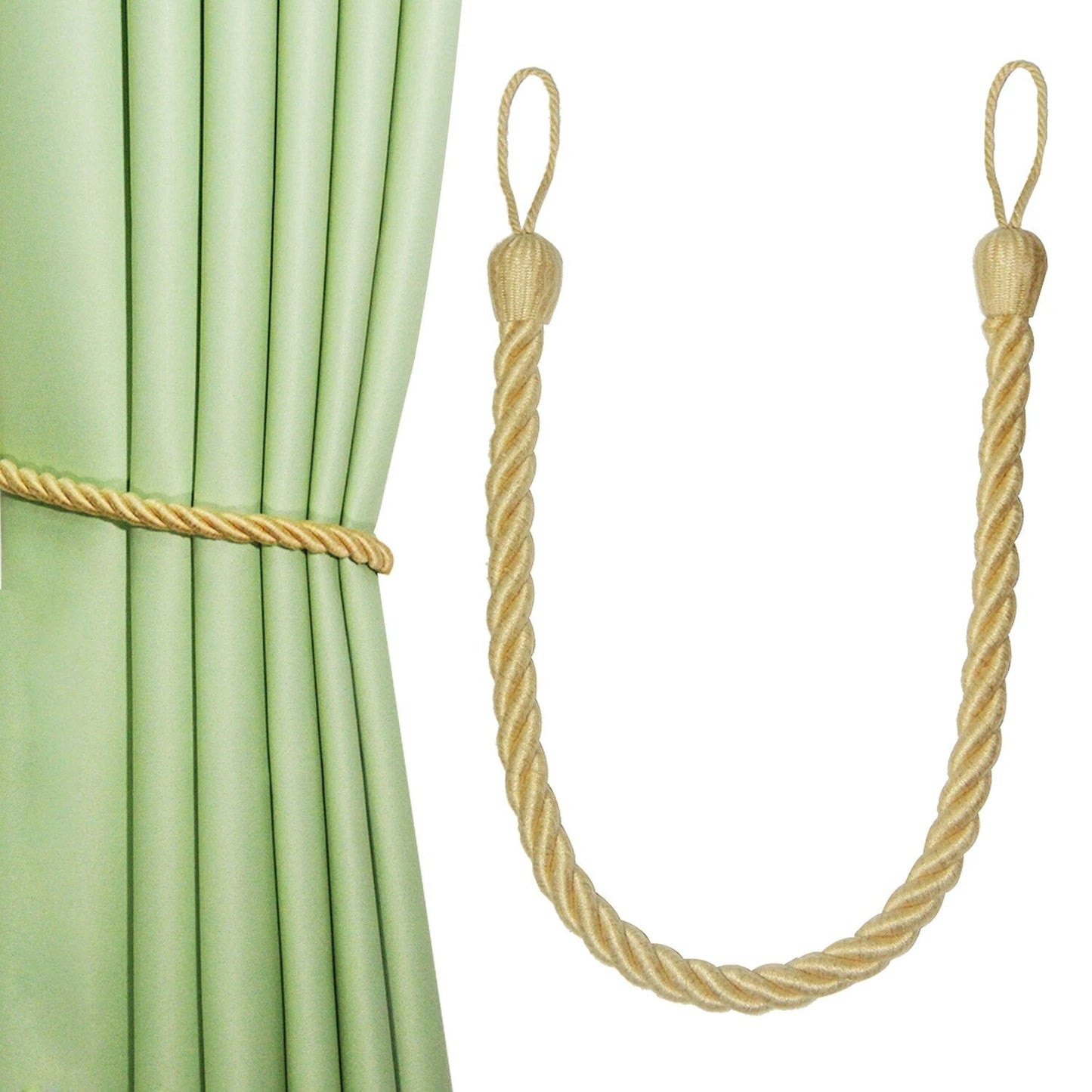 Anyhouz Curtain Tie Gold Braid Curtain Ropes Holder