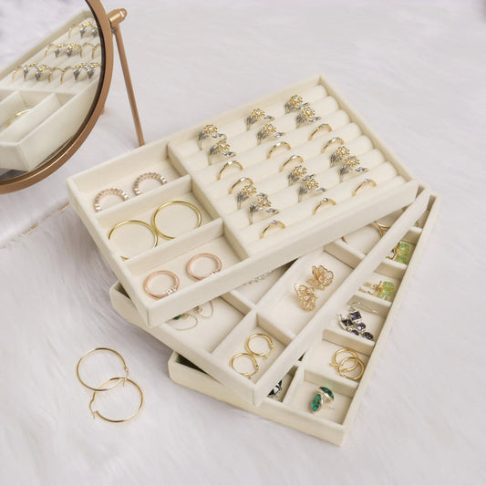 Anyhouz Jewelry Storage Beige Design G Display Tray