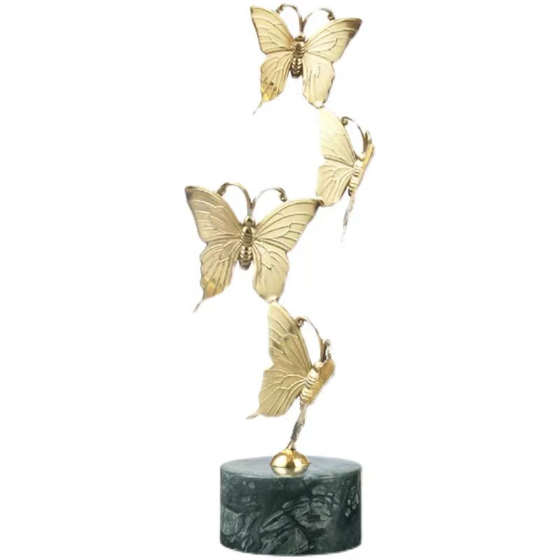 Anyhouz Tabletop Gold Flying Butterfly Home Decor 33cm