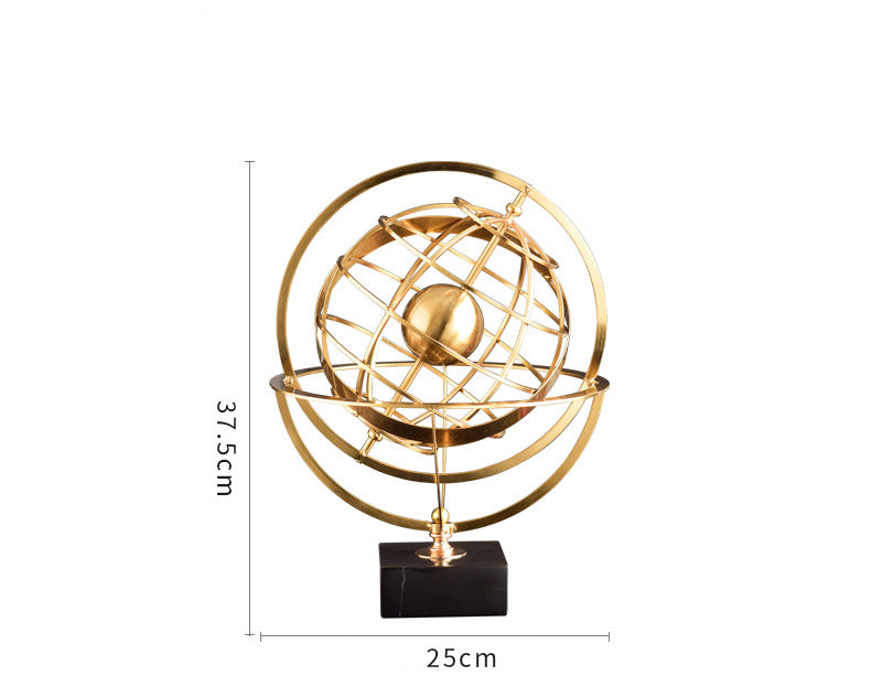 Anyhouz 37.5cm Globe Round Tabletop Home Decor