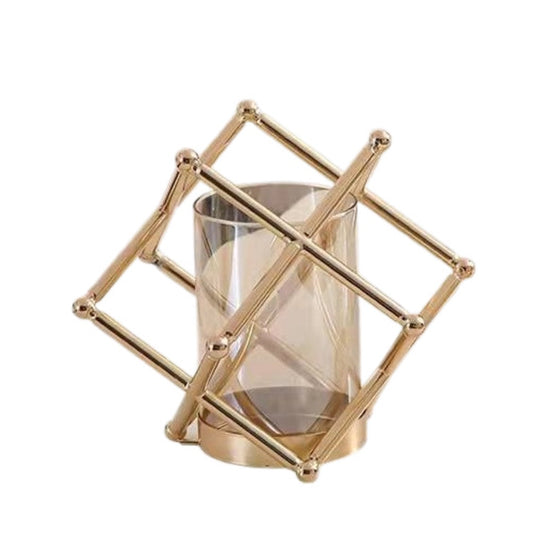Anyhouz 25cm Metal Flower Vase Tabletop Home Decor Modern