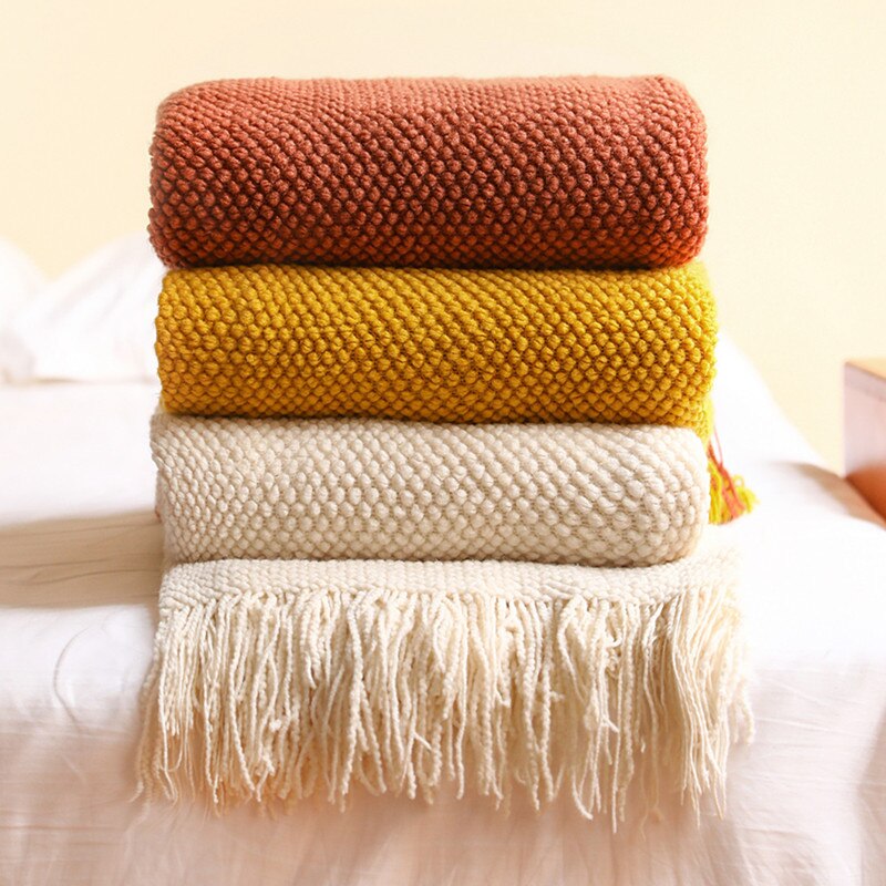 Orange and green throw blanket hot sale