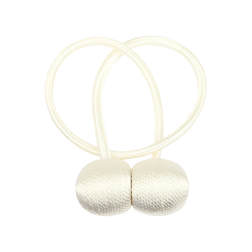Anyhouz Curtain Tie Cream 2 Pcs Buckle Holder Magnetic