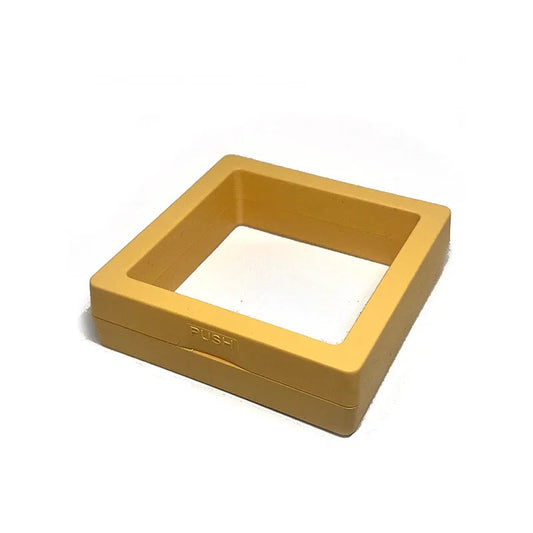 Anyhouz Jewelry Storage 10PCS Yellow Set 3D Floating Display Case Stands 11x11cm