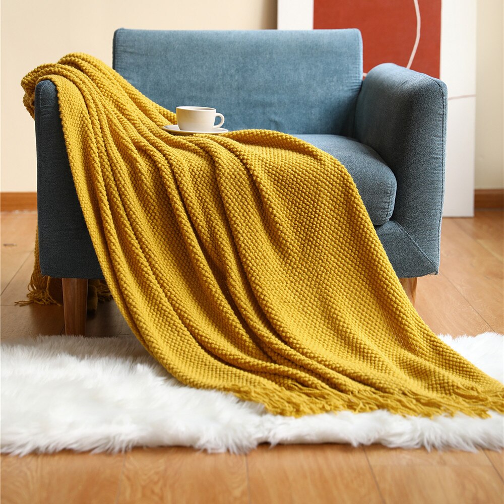 Anyhouz Throw Blanket Yellow 127*172cm