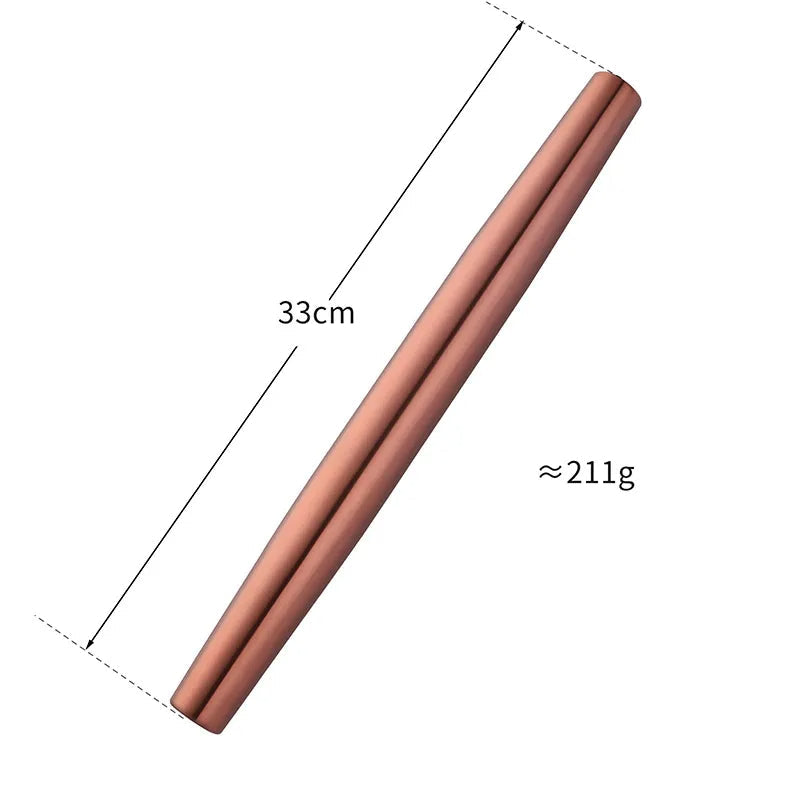 Anygleam New Rosegold Stainless Steel 1 Pc Stainless Steel Rolling Pin