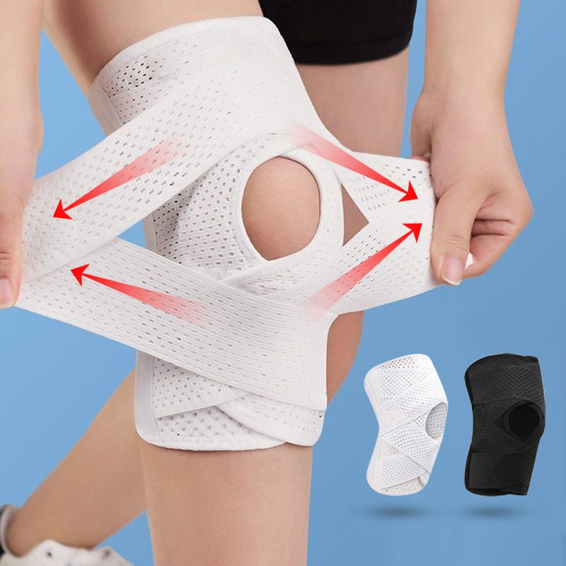 Anyfit 1PC Sports Kneepad 37-45cm Black Elastic Fitness Gear Left Brace Protector