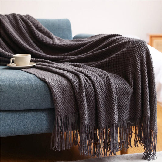 Anyhouz Throw Blanket Dark Gray 127*172cm