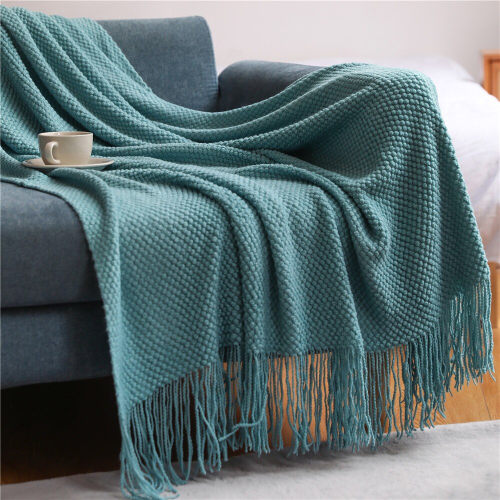 Neon green throw online blanket