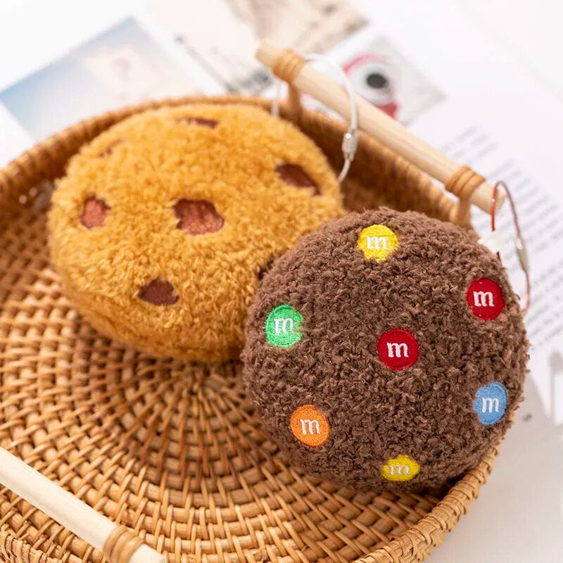 Anyhouz Plush Pillow Light Brown Chocolate Cookies Biscuit Shape Stuffed Soft Pillow Seat Cushion Room Decor 26cm