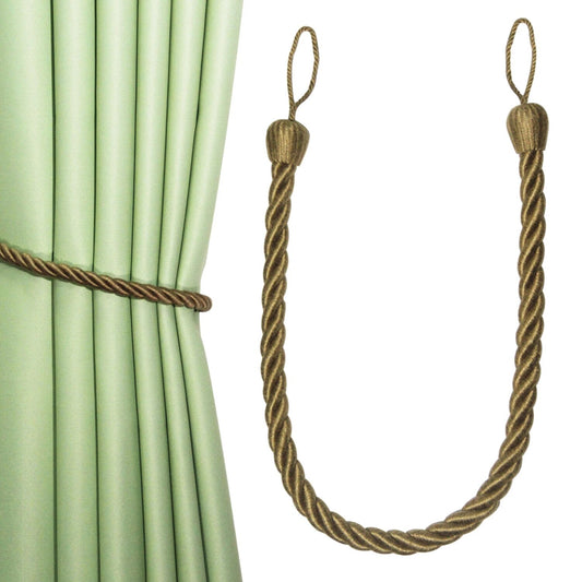 Anyhouz Curtain Tie Flaxen Braid Curtain Ropes Holder