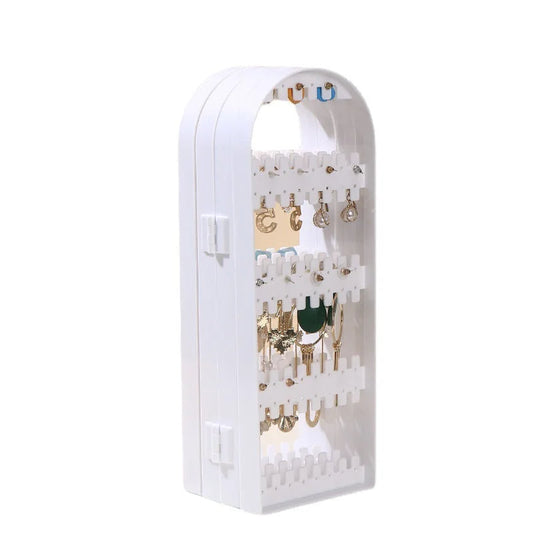 Anyhouz Jewelry Shelf Stand Holder 5 White Fans Panels