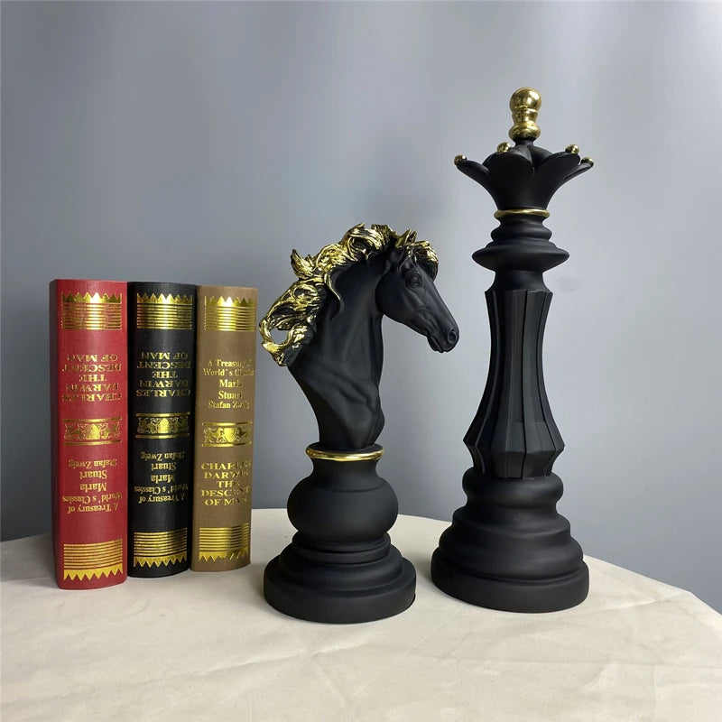 Anyhouz Home Figurine Chess Piece New Knight Resin