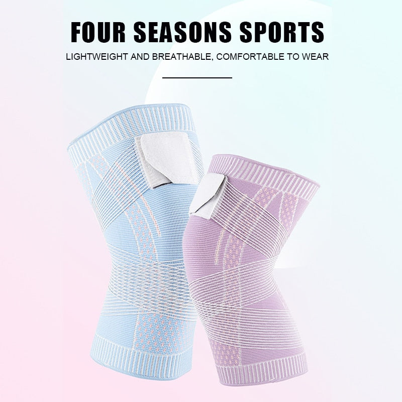 Anyfit 1PC Sports Kneepad 15cm Pink Elastic Fitness Gear