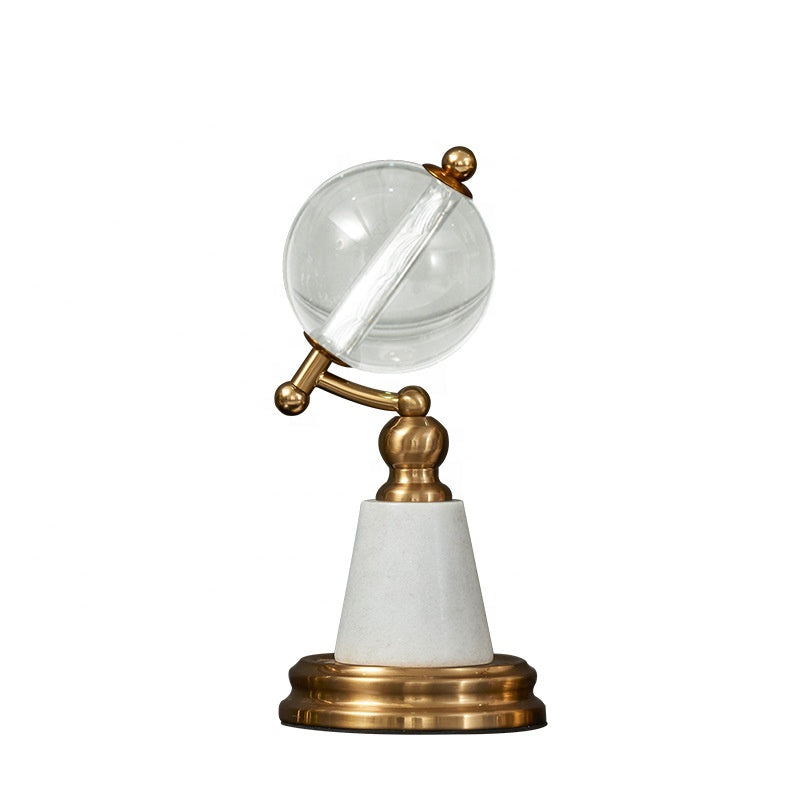 Anyhouz 29cm Crystal Ball Showpiece Tabletop Home Decor