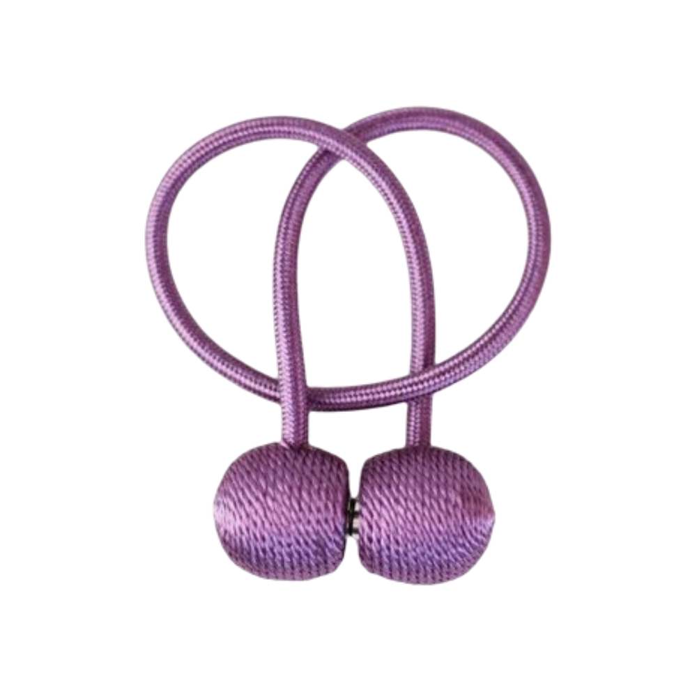 Anyhouz Curtain Tie Purple 2 Pcs Buckle Holder Magnetic