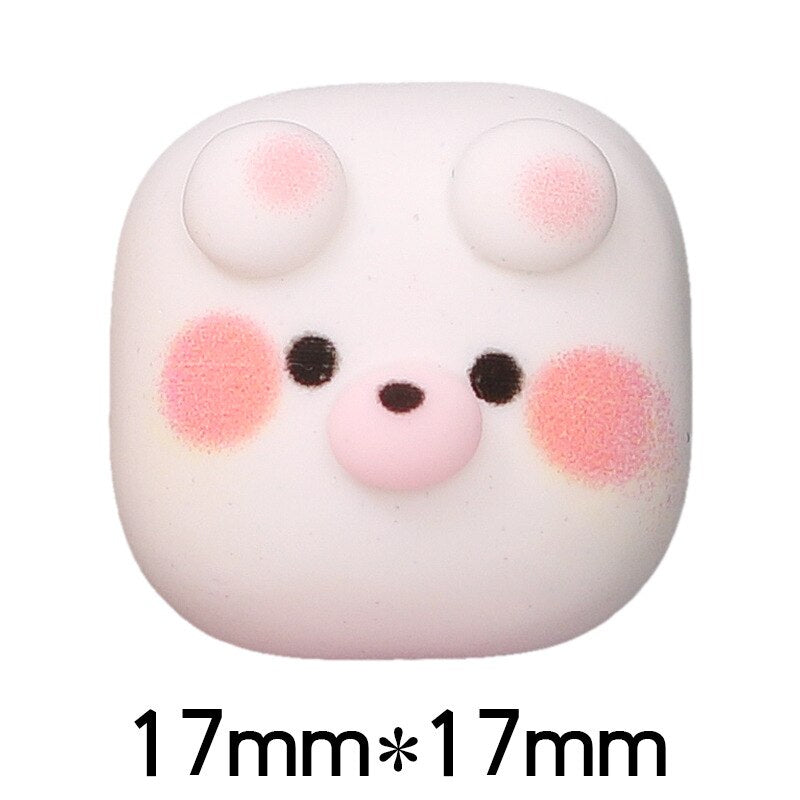 Anykidz 9pcs Square Animal Head Design Shoe Charm Accessories Jeans Clogs Pendant Pin Designer Ornament Jibbitz for Crocs