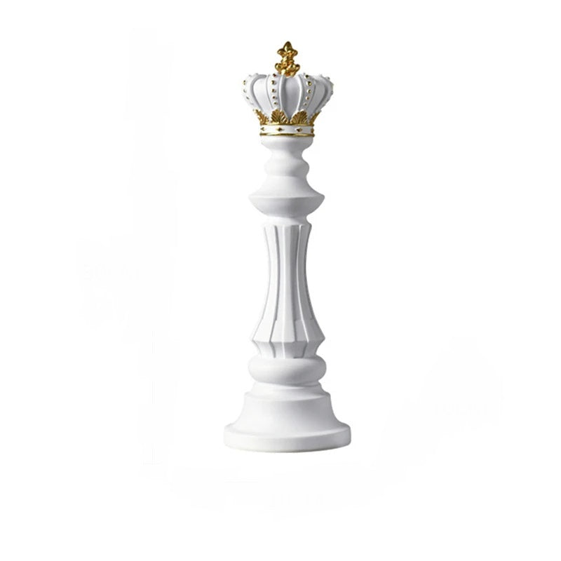 Anyhouz Home Figurine Chess Piece White King Medium Resin