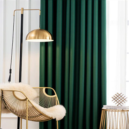 Anydrape Curtain Beige Plain Blackout Curtains for Living Room 100cm