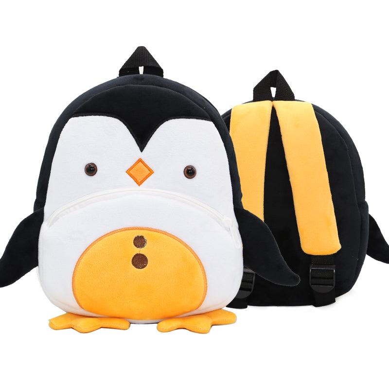 Anykidz 3D Black Penguin Kids School Backpack