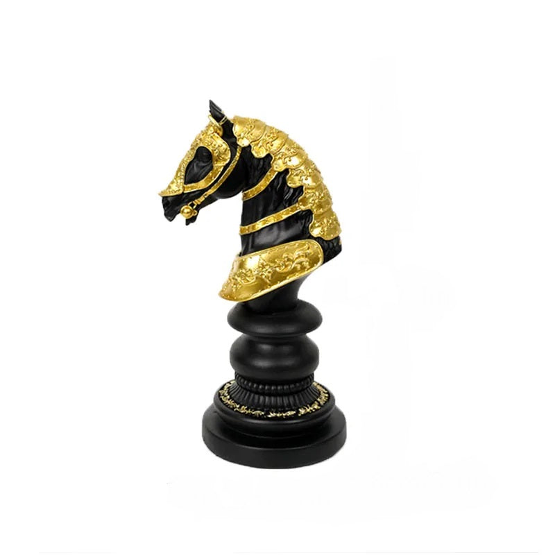 Anyhouz Home Figurine Chess Piece New Knight Resin