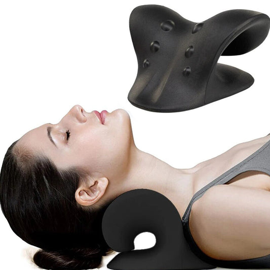 Anyfit Black Neck Massager Pillow Shoulder Relaxer Cervical Spine Alignment