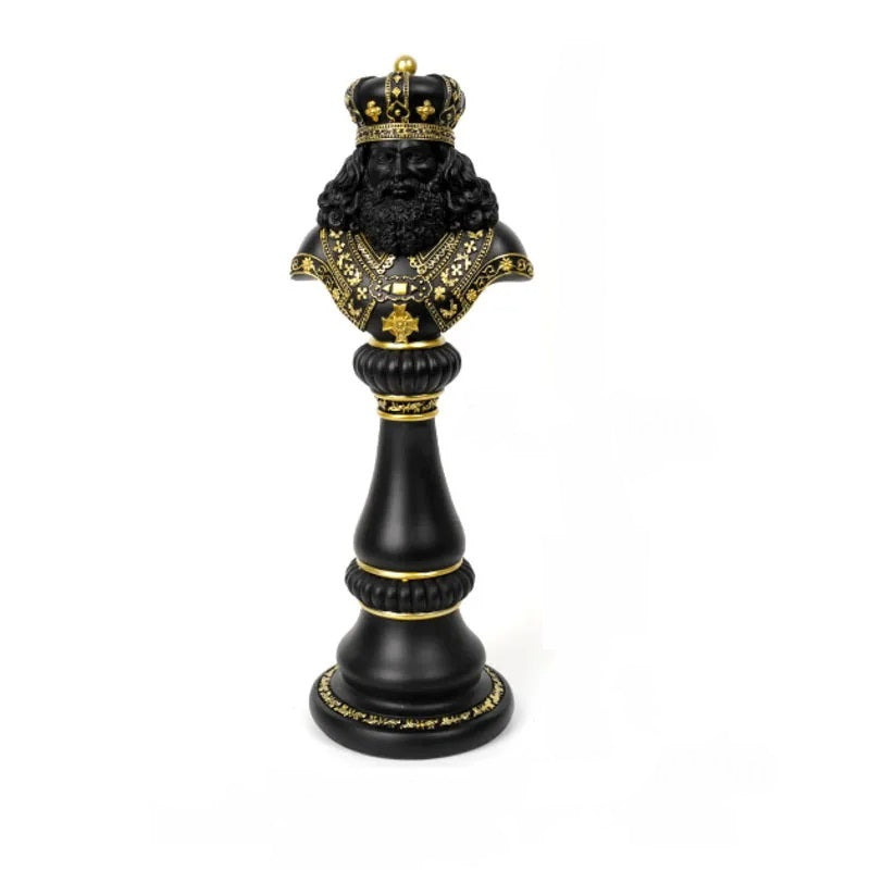 Anyhouz Home Figurine Chess Piece New King Resin