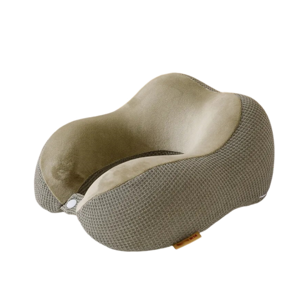 Anypillow Neck Pillow Army Green 30x25x13cm Memory Foam Slow Rebound Comfortable Sleep Headrest