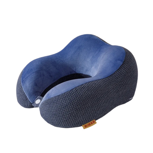Anypillow Neck Pillow Blue 30x25x13cm Memory Foam Slow Rebound Comfortable Sleep Headrest