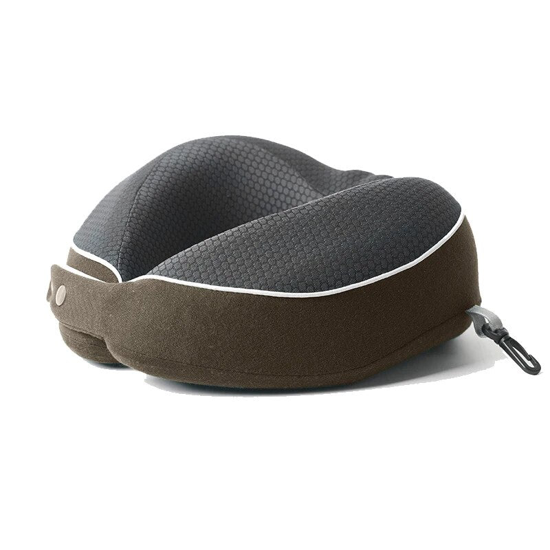 Anypillow Neck Pillow Coffee 27x24x10cm Memory Cotton U-shaped Comfortable Sleep Headrest