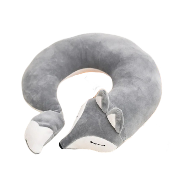 Anypillow Neck Pillow Grey 30x30x8cm Creative Cartoon U-Shaped Cute Comfortable Sleep Headrest