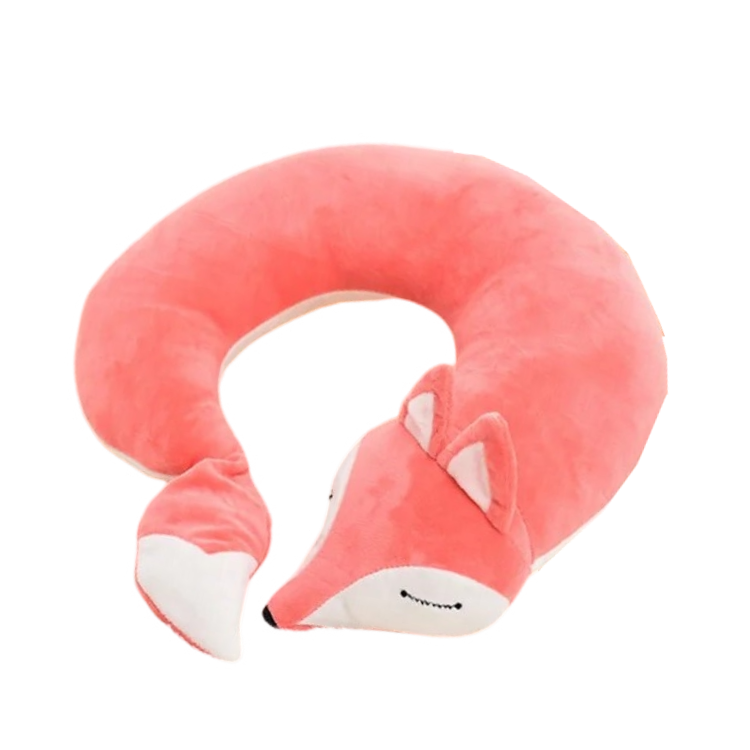 Anypillow Neck Pillow Pink 30x30x8cm Creative Cartoon U-Shaped Cute Comfortable Sleep Headrest