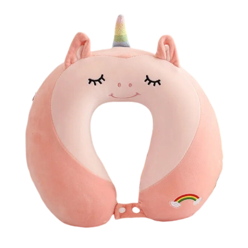 Anypillow Neck Pillow Unicorn 28x30cm Cartoon Memory Cotton U-shaped Soft Fluffy Comfortable Sleep Headrest