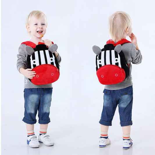 Anykidz 3D Black Zebra Kids School Backpack